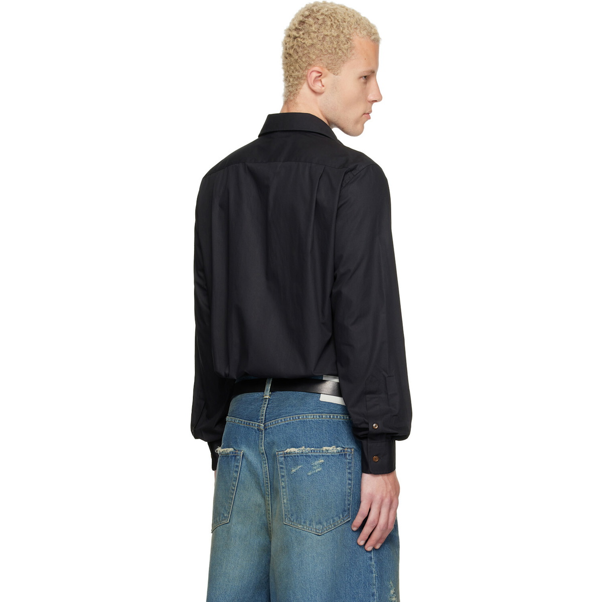 Vivienne Westwood Black Two Button Krall Shirt