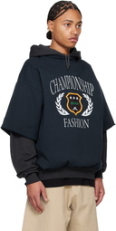 ABRA Gray & Navy Champion Double Hoodie