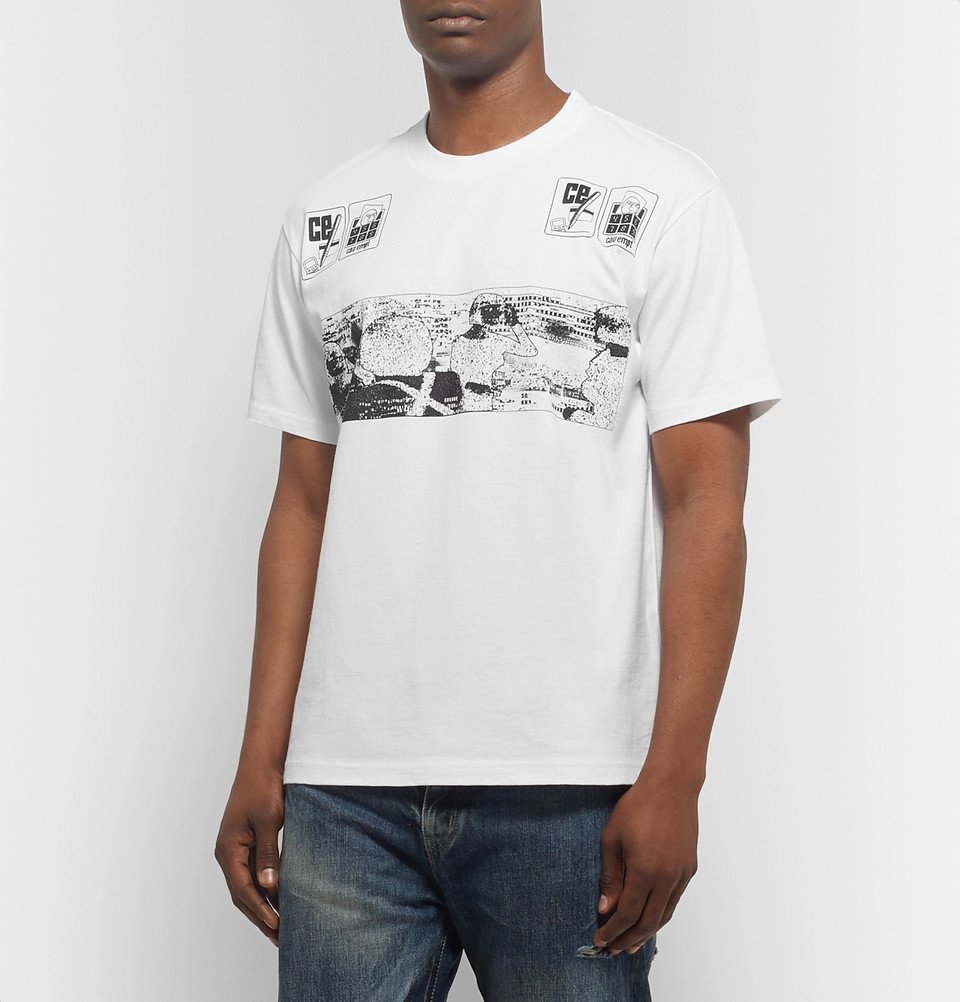 Cav Empt Printed Cotton Jersey T Shirt White