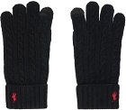 Polo Ralph Lauren Black Touch Screen Gloves
