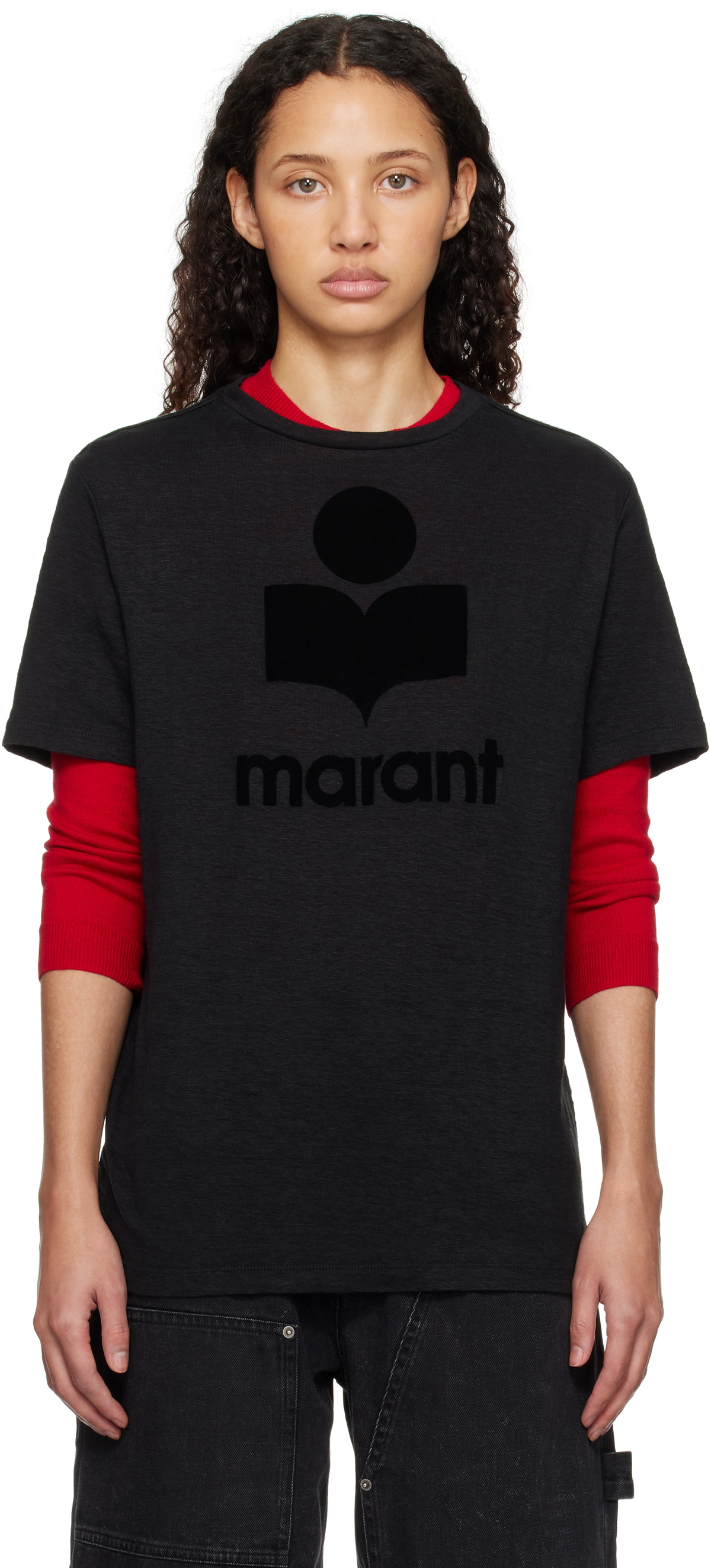 Isabel Marant Etoile Black Zoeline T-Shirt Isabel Marant Etoile