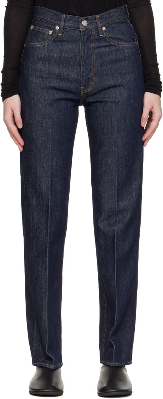 Photo: AURALEE Indigo Hard Twist Denim 5P Jeans
