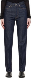 AURALEE Indigo Hard Twist Denim 5P Jeans