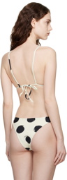 Simon Miller Black & White Bwai Bikini Top