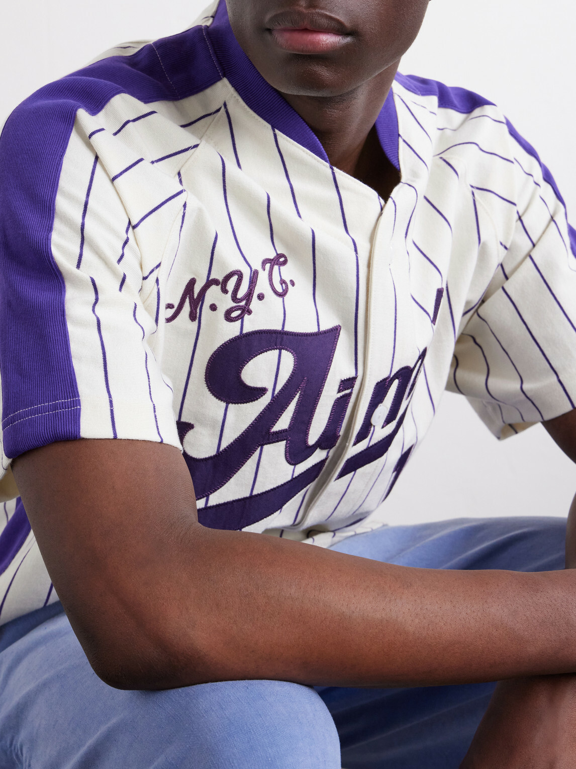 Aimé Leon Dore - Printed Cotton-Jersey Shirt - Purple