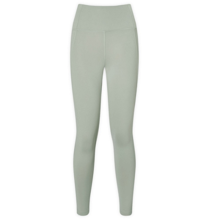 Photo: Girlfriend Collective Women's Compressive High-Rise Legging in Agave