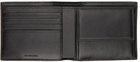 Balenciaga Black Croc Square Folded Cash Coin Wallet