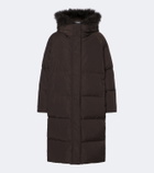 Yves Salomon Shearling-trimmed down coat