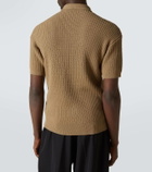 Giorgio Armani Ribbed-knit polo shirt