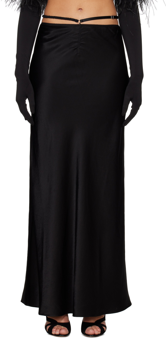 Anna October Black Simonett Maxi Skirt