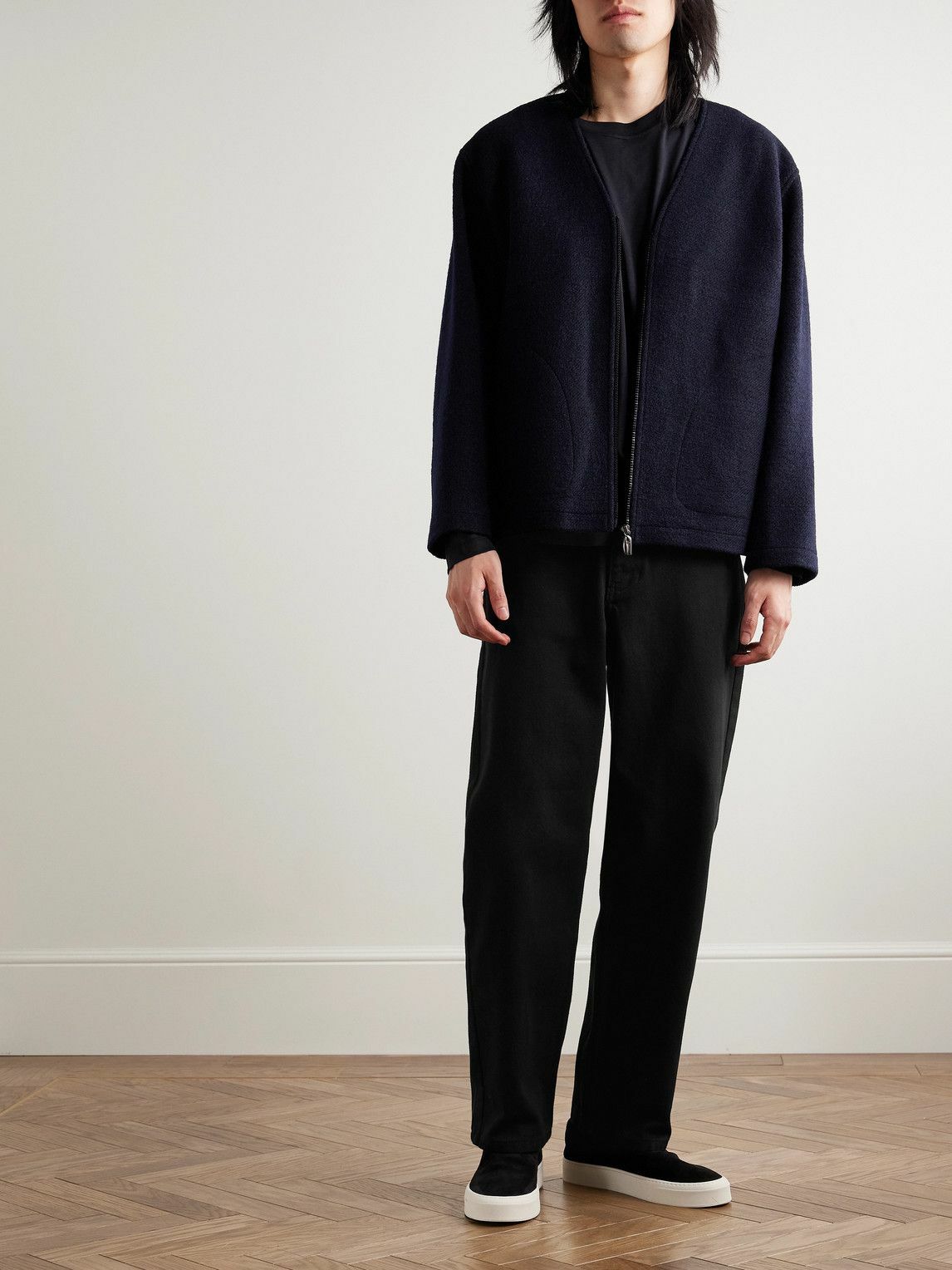 LE 17 SEPTEMBRE - Straight-Leg Denim Trousers - Black