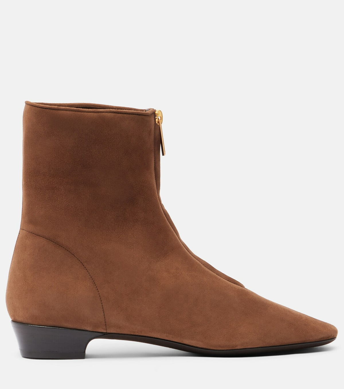 Herbert Levine Easy Does It shearling-trimmed suede ankle boots