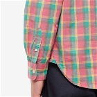 Adsum Men's Field Day Plaid Premium Button Down Shirt in Red Plaid