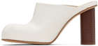 JW Anderson White Paw Leather Mules