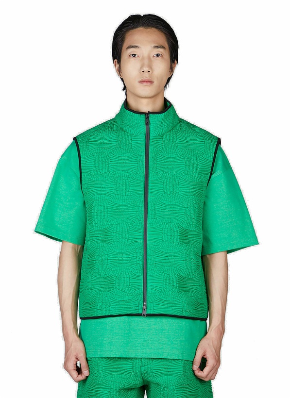 Photo: Intreccio Sleeveless Jacket in Green