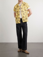 RRL - Convertible-Collar Printed Linen and Cotton-Blend Shirt - Yellow