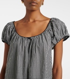Dôen Julia gingham cotton poplin minidress
