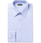 TOM FORD - Slim-Fit Cotton-Poplin Shirt - Blue
