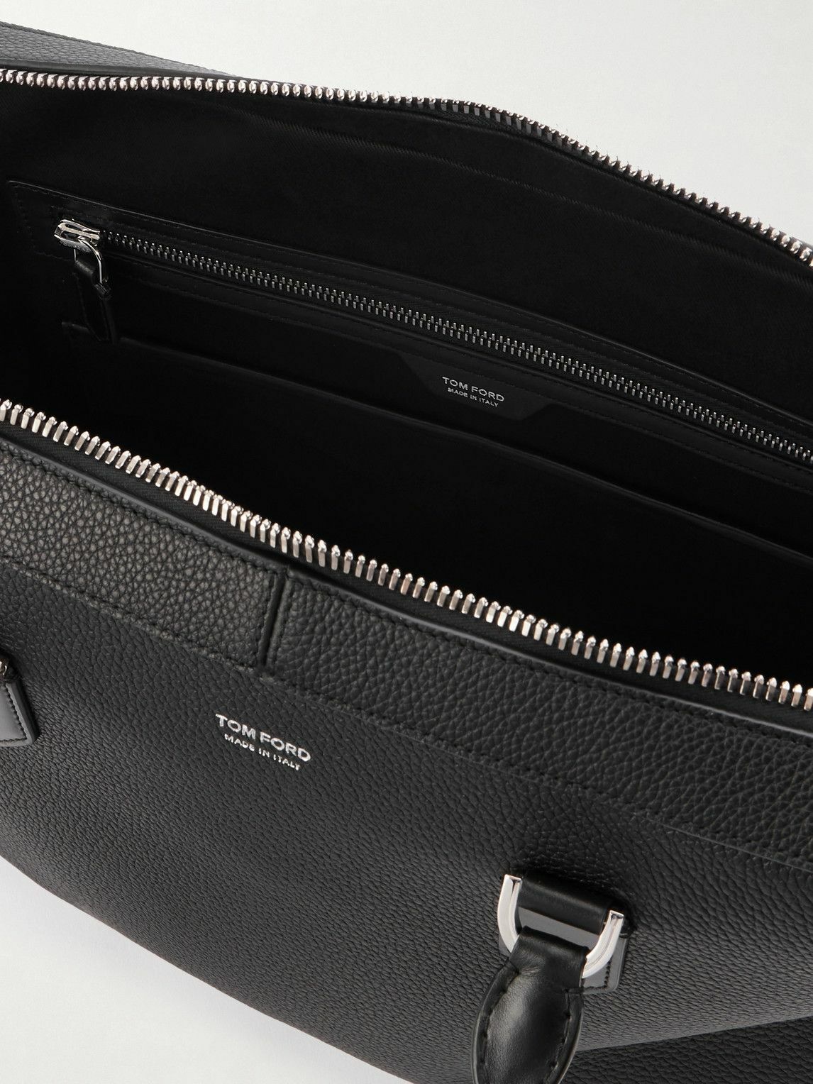 TOM FORD - Elliot Full-Grain Leather Briefcase