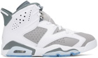 Nike Jordan Gray & White Air Jordan 6 Retro Sneakers