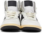 Rhude White & Black Rhecess Hi Sneakers