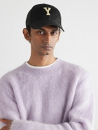 SAINT LAURENT - Logo-Appliquéd Cotton-Twill Baseball Cap - Black