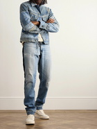 Greg Lauren - Straight-Leg Appliquéd Jeans - Blue