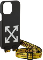 Off-White Black & Yellow Belt Cover iPhone 13 Pro Max Case