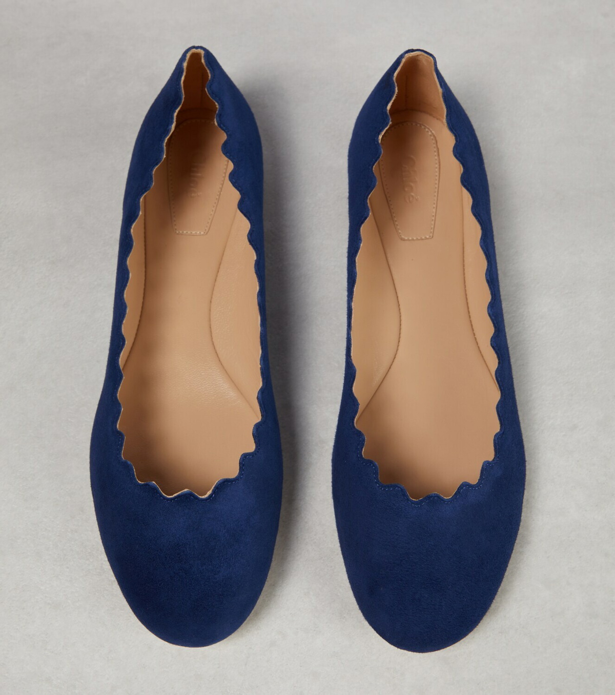 Chloe suede sale flats