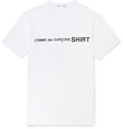 Comme des Garçons SHIRT - Logo-Print Cotton-Jersey T-Shirt - White