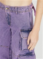 Acid Wash Cargo Pants in Lilac