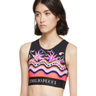 Emilio Pucci Multicolor Burle Print Sport Bra