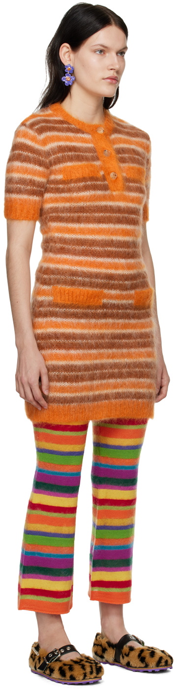 Pull Rayé Marron Et Orange Janie And Jack - Taille 4T Et 6 (au Choix), Neuf Avec étiquette