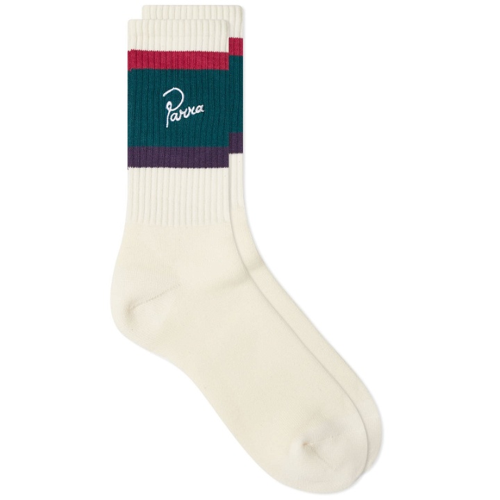 Photo: By Parra Men's The Usual Crew Socks in White 