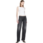 BALMAIN White Jersey Draped Top