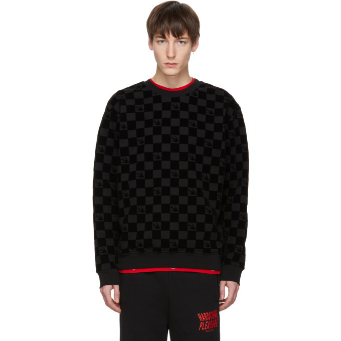 Photo: McQ Alexander McQueen Black Racing Check Swallow Sweatshirt