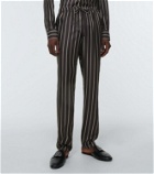 Dolce&Gabbana Striped silk pajama top