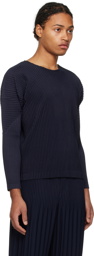 HOMME PLISSÉ ISSEY MIYAKE Navy Basics Long Sleeve T-Shirt