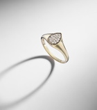 Yvonne Léon Chevalière Baby set of 2 9kt gold rings with diamonds