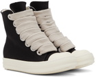 Rick Owens Drkshdw Black Jumbo Lace High-Top Sneakers