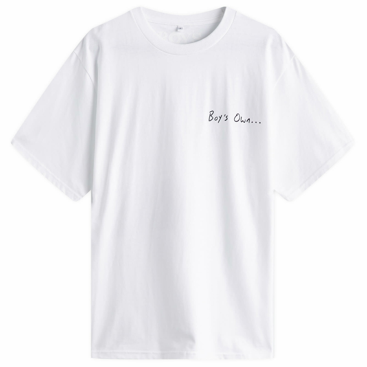 Boys Own Men's Pie And Mash “ A Cockney Myth” Print T Shirt in White