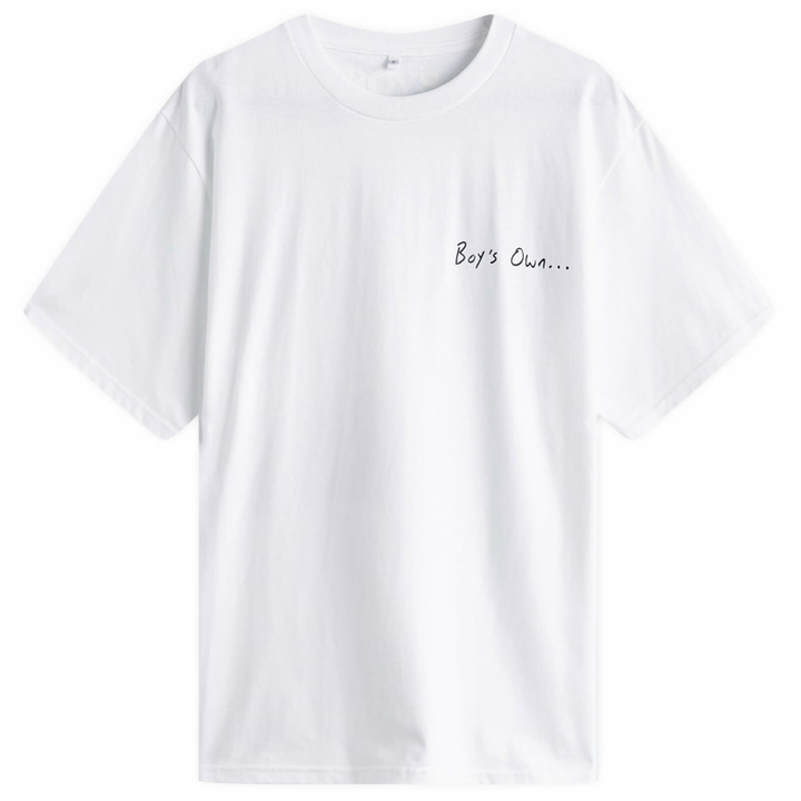 Photo: Boys Own Men's Pie And Mash “ A Cockney Myth” Print T Shirt in White
