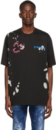 Dsquared2 Black Bleached Logo T-Shirt