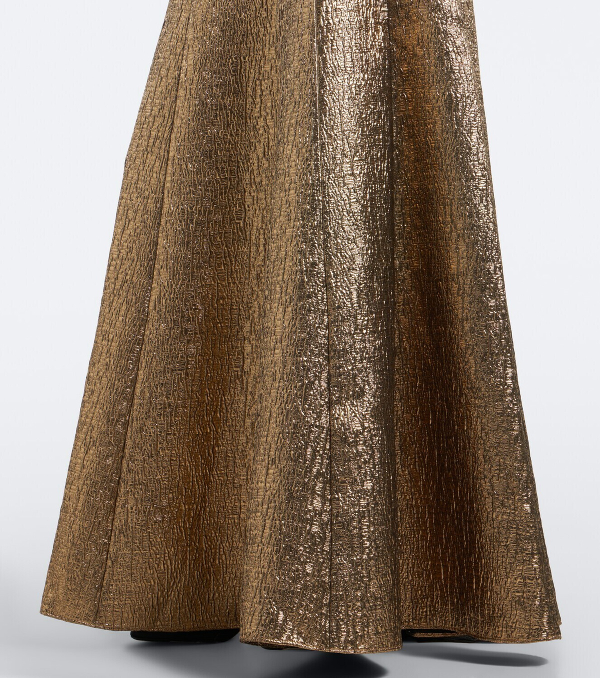 Roland Mouret Embellished lamé jacquard gown