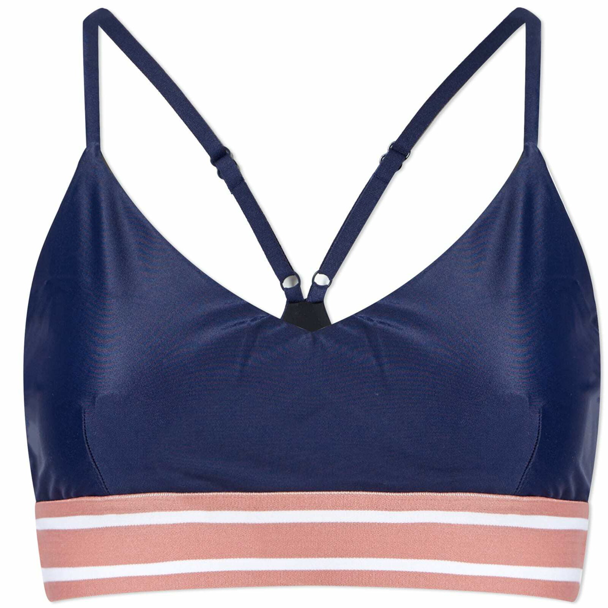 Navy Balance Zoe medium-impact sports bra, The Upside