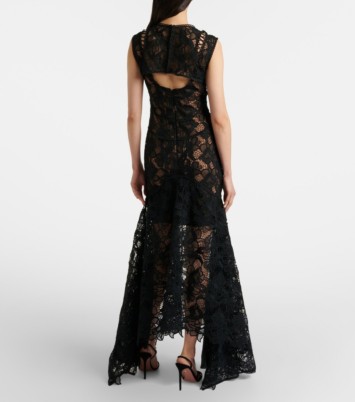 Costarellos Janica silk lace gown