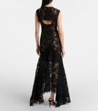 Costarellos Janica silk lace gown