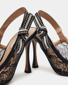 Steve Madden Bri Heels in Black Fabric
