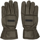 Fear of God Brown Leather Driver Gloves