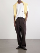 Drake's - Blackthorn Embroidered Cotton-Jersey T-Shirt - White